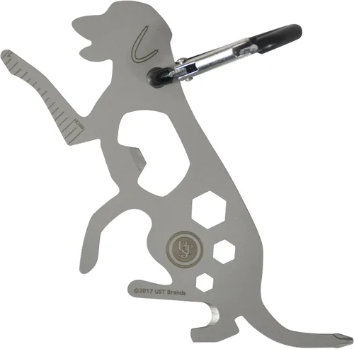 Vista 30 de UST Tool-a-Long - Mosquetones multiherramienta con construcción duradera y compacta de acero inoxidable para senderismo, kayak, campamento, viajes