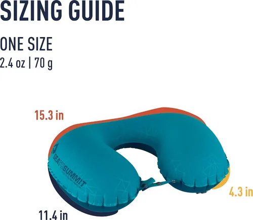 Vista 8 de Sea to Summit Aeros Ultralight Traveler - Almohada inflable para el cuello, color aguamarina