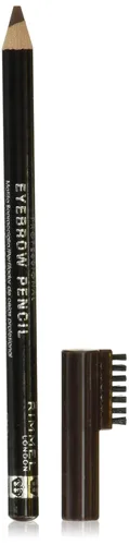 Vista 4 de Rimmel London Brow This Way - Lápiz profesional para cejas, de larga duración, altamente pigmentado, cepillo integrado, 005, marrón ceniza, 0.05