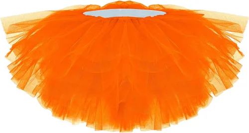 Vista 4 de Tutús para mujeres, faldas de tul tutú para adultos, disfraces para mujeres, 5 capas, faldas tutú para niñas, adolescentes, Halloween, ballet