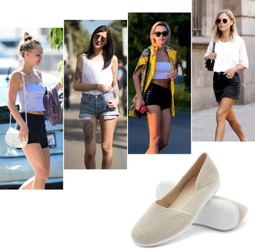 Vista 4 de hash bubbie - Zapatos bajos sin cordones y cómodos para mujer, zapatos de vestir, zapatos de tenis, zapatos de trabajo, enfermeras, zapatos