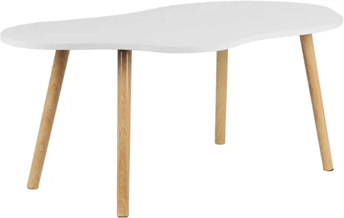 Vista 9 de Mesa de centro pequeña, moderna mesa de centro de mediados de siglo, mesa de té retro única, fácil montaje, ahorro de especias, mesa central