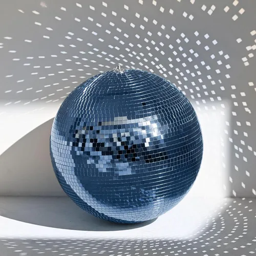 Vista 43 de Yescom Juego de 8 bolas de discoteca de 7/12/16/20/24 pulgadas, bolas de espejo surtidas, decoración de vidrio para colgar para fiestas de los años