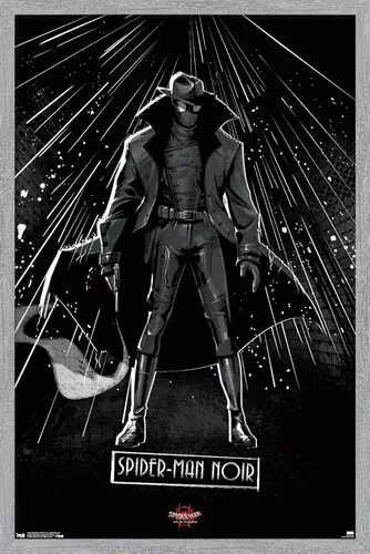 Vista 16 de Trends International Marvel Spider-Man - Póster de pared con texto en inglés "Into The Spider-Verse", de Spider-Man Noir, 14.725 x 22.375 pulgadas