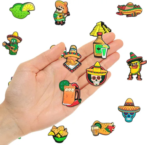 Vista 6 de Funny Cartoon Anime Shoe Charms Decoration For Clogs Sandals,PVC Garden Shoe Accessories,Unisex Adults Teens Kids Party Favor