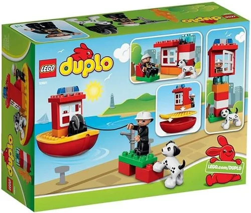 Vista 2 de LEGO DUPLO Town 10591 - Kit de construcción de barco de bomberos