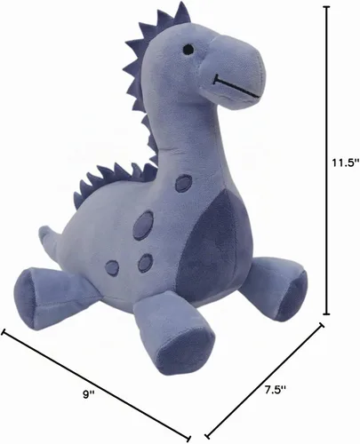 Vista 4 de Bedtime Originals Roar Dinosaur Plush Rex, azul, 1 unidad (paquete de 1)