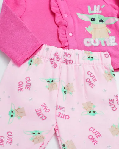 Vista 6 de STAR WARS Baby Yoda - Conjunto de camiseta y pantalones de manga larga para bebé