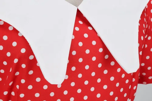 Vista 5 de Vestido largo de verano de manga corta para mujer, vestidos de cóctel de lunares, vestidos de verano para invitados de boda para mujer, vestido