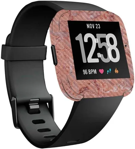 Vista 24 de MightySkins Piel de Fibra de Carbono para Fitbit Versa – Madera abstracta Protectora y duradera Acabado de fibra de carbono texturizada Fácil