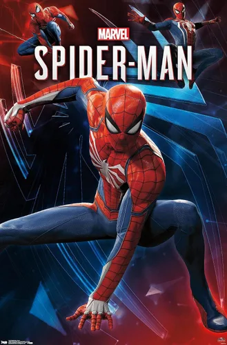 Vista 9 de Trends International Marvel Comics - Póster de pared de Spider-Man - Poses de 14.725 x 22.375 pulgadas, versión enmarcada de madera de granero
