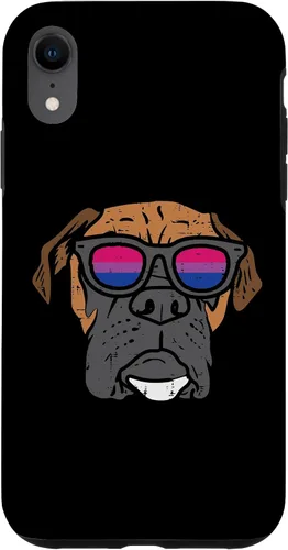 Vista 8 de Funda para iPhone 14 Boxer Dog LGBTQ Bisexual Flag Gay Pride Ally Bi Dog Lover