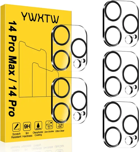 Vista 25 de YWXTW Protector de lente de cámara para iPhone 17 Pro, cobertura completa, protector de pantalla de lente de vidrio templado para iPhone 17 Pro