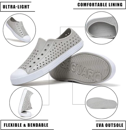 Vista 6 de SAGUARO Women's Men's Water Shoes Slip-On Garden Shoes Quick Dry Beach Aqua Shoes Lightweight Breathable Clogs