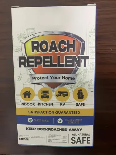 Vista 2 de Repelente de cucarachas para interiores, 16 unidades, mantiene Para el hogar, cocina, electrodomésticos, baño, sótano, garaje, despensa y áreas