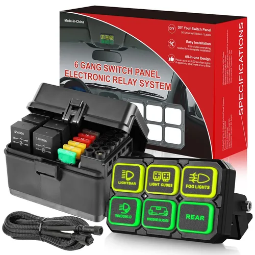 Vista 9 de Arnés de cableado 1 cable, kit de arnés de cableado de barra de luz LED Rfroad Lighting para luces antiniebla, luces de conducción todoterreno, luz