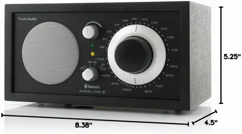 Vista 9 de Radio AM/FM con Bluetooth, Tivoli Audio M1BTBBS, Modelo uno
