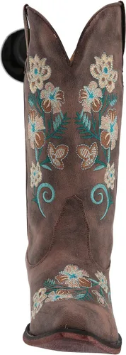 Vista 2 de ROPER Riley - Botas de moda florales para mujer, Marrón