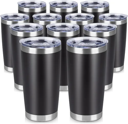 Vista 16 de Vaso Térmico de 20 oz de Acero Inoxidable Vasos Térmicos a Granel con Tapa Aislamiento de Doble Pared Tazas de Café Térmicas para Bebidas Calientes