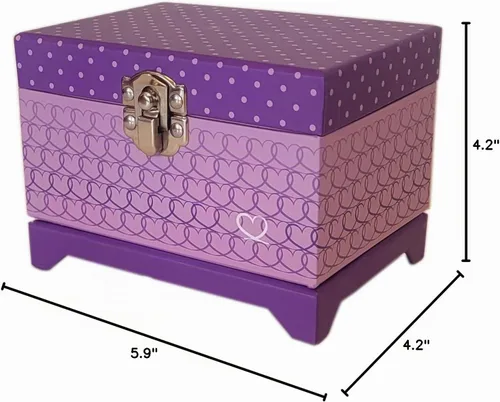Vista 4 de Caja de música de bailarina (joyero rosa de bailarina)