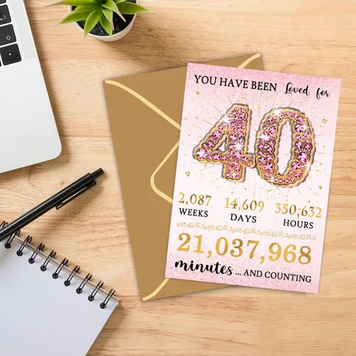 Vista 46 de Sutjxc Tarjeta de feliz cumpleaños 50 para marido y esposa, regalos vintage de 50 cumpleaños para papá y mamá, decoraciones retro de cumpleaños