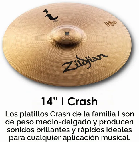 Vista 5 de Avedis Zildjian Company I Family Essentials Plus Paquete de platillos de 13 pulgadas, 14 pulgadas, 18 pulgadas (ILHESSP)