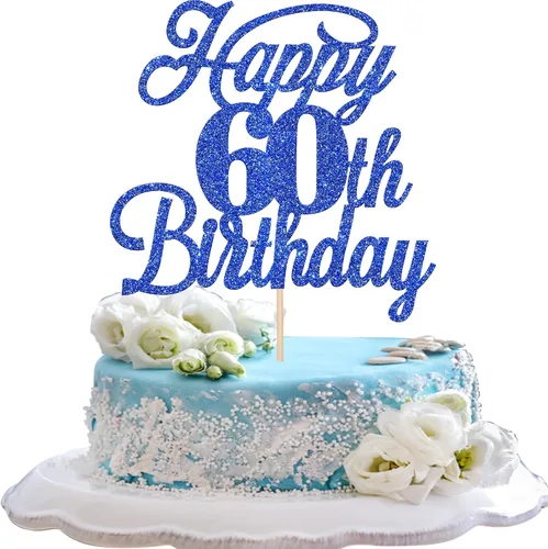 Vista 72 de Rsstarxi 1 paquete de decoración para tarta de cumpleaños 8 con purpurina negra de 8 años y fabulosos saludos a 8 años de edad, para celebrar el 8º