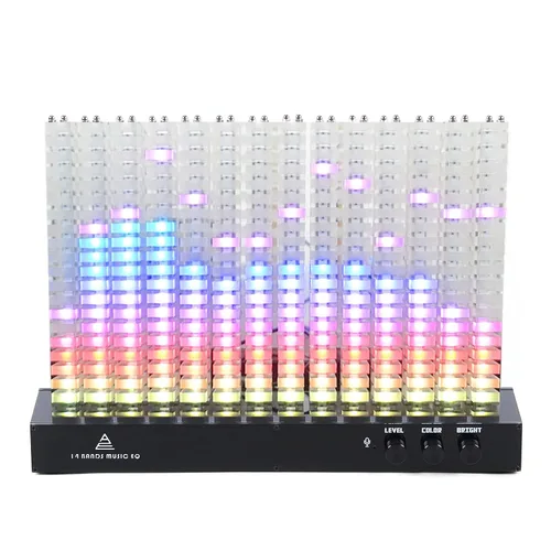 Vista 3 de Analizador de espectro musical,Analizador de espectro de 14 segmentos Indicación de nivel Luz de espectro musical