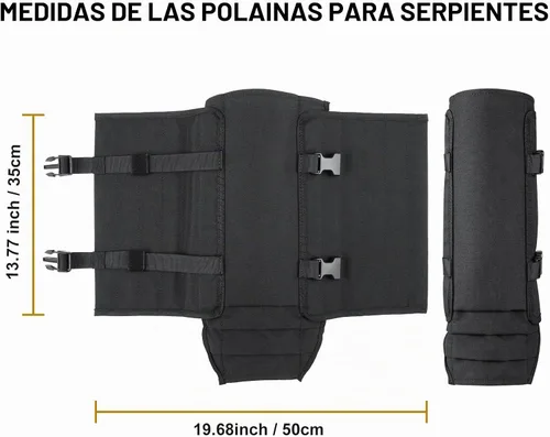 Vista 7 de Snake Gaiters Leg Guards: Waterproof Snake Chaps for Hunting, Adjustable Leg Gaiter Snake Bite Protection for Lower Legs, Lightweight Flexible