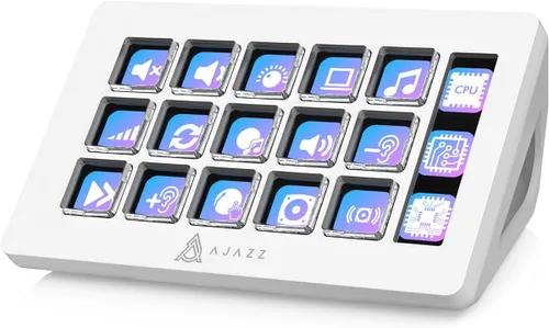 Vista 8 de AJAZZ Macro Keypad Stream Controller Deck Gaming Streaming Shortcut Keyboard, 6 Programmable Keys Customizable Visual AI Pad USB Soundboard for