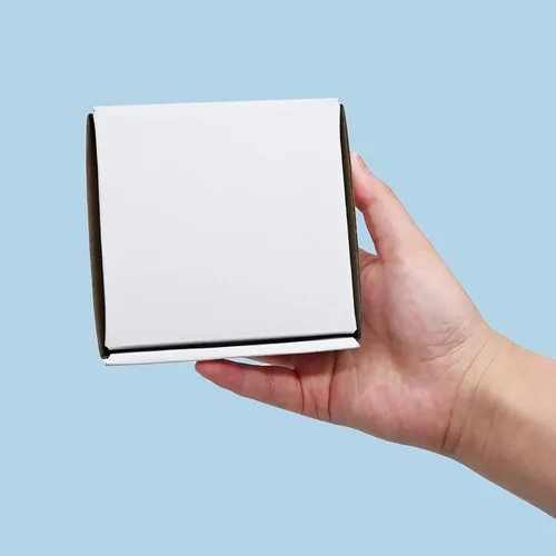 Vista 8 de KBG Cajas de envío pequeñas de 4 x 4 x 1 pulgadas, sobres de cartón corrugado blanco para negocios, paquete de 50 cajas de correo pequeñas, caja