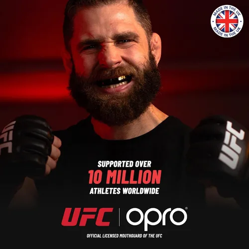 Vista 2 de OPRO Protector bucal Gold Level - Protector bucal moldeable con ajuste cómodo de primera calidad y protección multicapa para boxeo, artes marciales