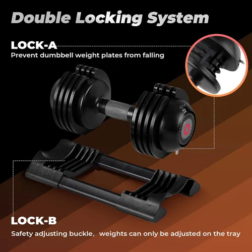 Vista 5 de Roinoim Adjustable Dumbbell Set