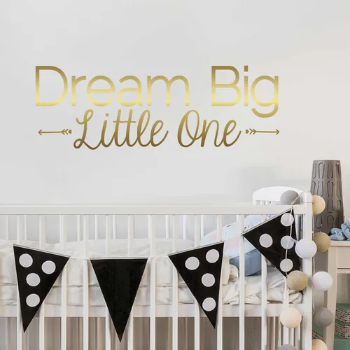Vista 3 de Dream Big Little One – Beso Cut Dream Big calcomanía para pared cita Decal by chromantics