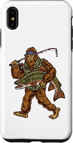 Vista 11 de iPhone 16 Brook Trout River Fishing Bigfoot Hunting Fishermen Case
