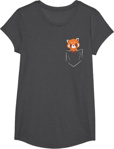 Vista 41 de Funny Red Panda In Pocket - Camiseta con bolsillo, Negro, S