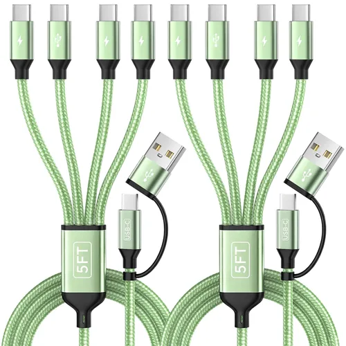 Vista 12 de 4 in 1 USB A to USB C Cable, Phone Charger Type C Multi Charging Cable