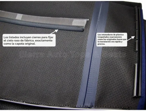 Vista 4 de Audi A4, capota completa para convertible con ventada de vidrio, fabricada con tela alemana A5 original, Negro