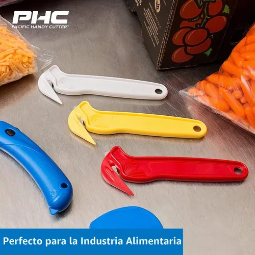 Vista 4 de Pacific Handy Cutter Cortador de Película Desechable Certificado NSF Seguro para Alimentos Cortacajas de Seguridad y Divisor de Cinta sin Cuchillas