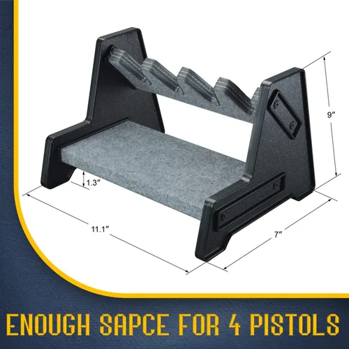 Vista 4 de Mind and Action - Soporte para pistola para caja fuerte, organizador de gabinete, accesorios para armas, regalos para hombres