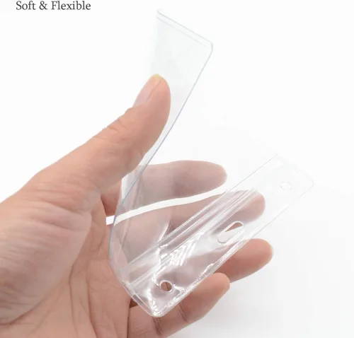 Vista 5 de WTQ - Paquete de 50 soportes impermeables para tarjetas de identificación (se ajusta a insertos de 4 x 4 pulgadas), vertical, soporte
