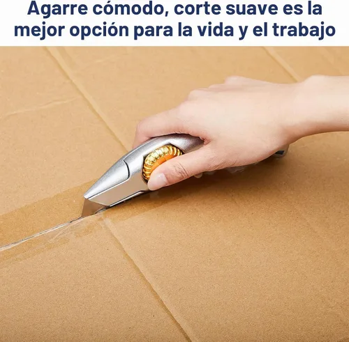 Vista 6 de 2 Piezas Cuchillo para Alfombra de Servicio Pesado Cuchillo de Vinilo para Paneles de Yeso de Techado con Cuchillas Utilitarias Fijas de Repuesto
