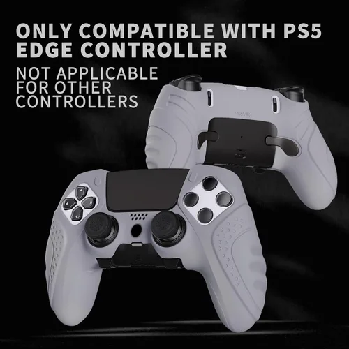 Vista 20 de PlayVital Guardian Edition Anti-Slip Ergonomic Silicone Cover Case for ps5 Edge Controller, Soft Rubber Protector Skin for ps5 Edge Wireless