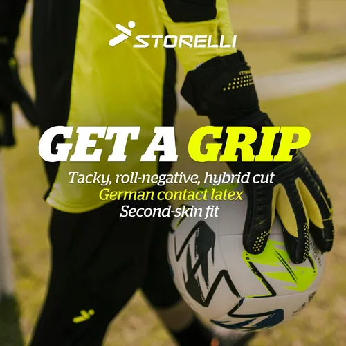 Vista 3 de Storelli Silencer Goalkeeper Gloves, with Removable Finger Spines, High-Impact Hand Protection, Soccer Accessories