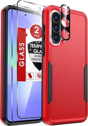Vista 14 de LeYi Funda para teléfono Samsung Galaxy A15-5G: Funda Samsung A15 con protector de pantalla x 2 + 2 protectores de lente de cámara, protección