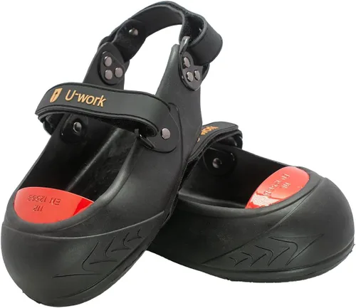 Vista 11 de VIDAYA Cubiertas de seguridad con puntera de acero, cubiertas de zapatos de puntera de acero de aleación de titanio y aluminio, cubiertas de puntera