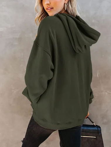 Vista 22 de Yuccalley Sudaderas con capucha y bolsillo de manga larga para mujer