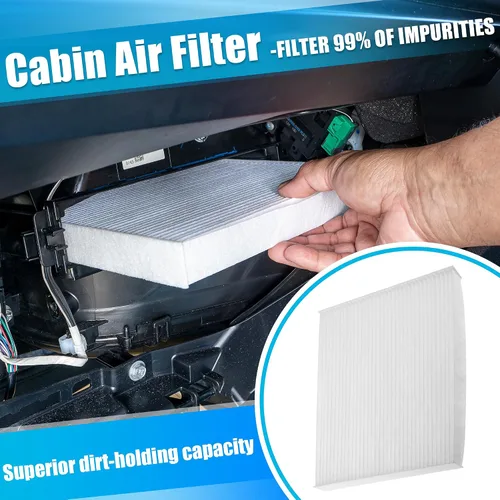 Vista 4 de X AUTOHAUX Filtro de aire de motor + filtro de aire de cabina para Kia Forte ForteKoup Forte5 2014-2018 Juego combinado de filtro de aire