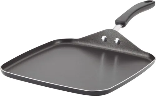 Vista 7 de Farberware Cookstart DiamondMax Sartén/Plancha Cuadrada Profunda Antiadherente, Apta para Lavavajillas, 11 Pulgadas - Aqua Aguamarina