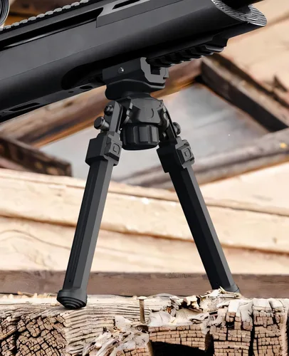 Vista 7 de CVLIFE Picatinny - Bípode para rifle con adaptador de altura ajustable, bípode de rifle resistente y duradero para caza Bipods for Rifles